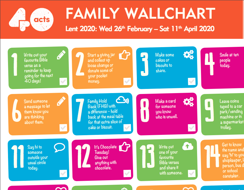 40 acts family wallchart preview